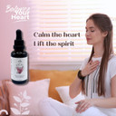 Heart Heal  Natural Support For Calm & Balance With Holy Basil, Rose & Hawthorn  Gentle Herbal Drops For Relaxation & Emotional Wellness (1.7 Fl Oz)