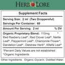 Herb Lore Organic Pre-Conception Tincture  Alcohol Free Liquid Fertility Support For Women
