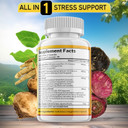 Ashwagandha Maca Root, Fenugreek Supplement With Tongkat Ali Ginseng - Assists With Mood & Thyroid Health - 60 Count