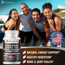 Lions Mane Supplement Cognitive Support, Immune Health With Turkey Tail 20In1 Mushroom Reishi Cordyceps Chaga With Marshmallow Root 60 Count