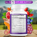 Jb Wellness Resveratrol Grape Seed Extract, Berberine, Quercetin - Polyphenol Supplement For Women And Men With Noni Extract, N-Acetyl Cysteine, Acai Extract - 60 Capsules