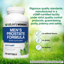 Nature'S Wonder Men'S Prostate Formula With Saw Palmetto, Beta-Sitosterol & Lycopene, 200 Softgels, 100 Days Supply
