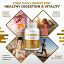 Cloves Cinnamon Ginger - Support Digestion Health, Immune System, Respiratory Wellness - Made And Tested In The Usa