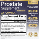 Prostate Health Supplements For Men - Support Complex 3X Formula With Saw Palmetto Blend Stinging Nettle Root & Pumpkin Seed Extract - Supports Bathroom Trips Prostate & Urinary Health - 120 Capsules