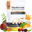 Sugar-Free Ashwagandha & Mushroom Gummies Supplement | 10 Functional Mushrooms Per Serving | Immune Support, Focus, Energy | Vegan, Keto, Low Carb, Allulose Sweetener | 80 Gummies, Natural Flavors