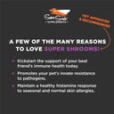 Super Snouts Super Shrooms Mushroom Immune Support Supplement For Dogs And Cats, 5.29 Oz - Made In Usa Organic Non-Gmo, Immune Health, Strong Immunity, 7 Mushroom Blend Powder