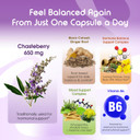 Vital Herbal Liposomal Chasteberry With Ginger & Black Cohosh  Supports Hormone Balance, Emotional Wellness & Menopause Health  150 Capsules  Made In The Usa Vital Herbal Liposomal Chasteberry With Ginger & Black Cohosh  Supports Hormone Balance, Emotional Wellness & Menopause Health  150 Capsules  Made In The Usa