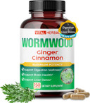 Vital Herbal Wormwood With Ginger, Cinnamon, And Black Walnut Hull- Maximum Potency - Supports Digestion, Brain Health, Liver - Made In The Usa Vital Herbal Wormwood With Ginger, Cinnamon, And Black Walnut Hull- Maximum Potency - Supports Digestion, Brain Health, Liver - Made In The Usa