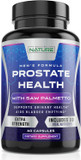 Built By Nature Saw Palmetto For Men - Prostate Health Supplement Extract, Non-Gmo, Gluten-Free, Supports Prostate & Urinary Health, Aids Bladder Emptying, 60 Capsules