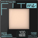 Maybelline Fit Me Matte + Poreless Pressed Face Powder Makeup & Setting Powder, Translucent, 1 Count100 Translucent