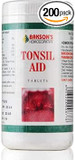 Bakson Homoeopathic Tonsil Aid Tablets - By Shopworld2 (200 Tablets)