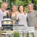 Magnesium Glycinate 575Mg Per Serving, Essential Mineral Supplements, Muscle & Bone Health Support, Promote Relaxation & Balance Mood, Non-Gmo - 90 Vegan Capsule 45 Servings
