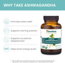 Himalaya Organic Ashwagandha, 90 Day Supply, Herbal Supplement For Stress Relief, Energy, Occasional Sleeplessness, Excipient Free, Organic, Non-Gmo, Vegan, Gluten Free, 670 Mg, 90 Caplets