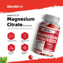 Magnesium Citrate Gummies 420Mg Per Serving - 90 Vegan Gummies - Promotes Healthy Relaxation, Muscle, Bone, & Energy Support (90 Strawberry Gummies)