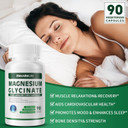 Magnesium Glycinate 400 Mg Per Serving 100% Chelated For High Absorption, Gentle On Stomach, Non-Gmo, 180 Vegetarian Capsules