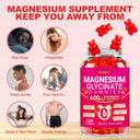 Magnesium Glycinate Gummies 600Mg, Chewable Magnesium Supplements For Adults, Men And Women, Vitamin D, B6 And Coq10, Potassium Magnesium Gummy For Sleep, Relaxation, Brain & Muscle, 120 Gummies