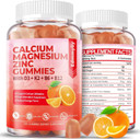 Sugar Free Calcium Magnesium Zinc Supplement Gummies With Vitamin D3 & B12 For Women And Men High Absorption Calcium Magnesium Supplement For Immune Support (120 Counts) Sugar Free Calcium Magnesium Zinc Supplement Gummies With Vitamin D3 & B12 For Women And Men High Absorption Calcium Magnesium Supplement For Immune Support (120 Counts)