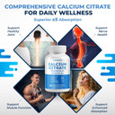 Calcium Citrate Magnesium Vitamin D3 1000Iu - Support Healthy Bones, Nerve & Muscle, Absorption - Made And Tested In The Usa
