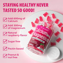 Calcium Magnesium Zinc Gummies | High Absorption Vegan Supplement With Ashwagandha,Vitamin D3,B6,B12 | Bone & Muscle Support,Calm Mood & Sleep Aid | Sugar-Free,Blueberry Flavor,90 Count