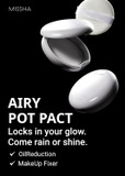 Missha Airy Pot Pressed Translucent Powder Pact 5G I Make Up Finishing Setting Powder For A Natural Matte Finishtranslucent