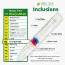 Heavy Metal Test Kit Manganese Test Kit 1 Pack - Water Testing Kits For Drinking Water, Urine Test Kit For Heavy Metal Detection, At Home Water Testing Kit, Heavy Metals Test & Well Water Test Kit