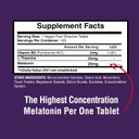 Melatonin 25Mg, Extra Strength With L-Theanine & Vitamin B-6, Fast Dissolve Tablets, Sleep Support, Relaxation, Restful Sleep, Drug Free, Natural Berry Flavor, 120 Chewable Tablets