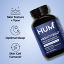 Hum Mighty Night - Nighttime Supplement For Skin + Coq10 & Ferulic Acid To Promote Skin Cell Turnover - Overnight Beauty Vitamins For Women (60-Count)