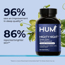Hum Mighty Night - Nighttime Supplement For Skin + Coq10 & Ferulic Acid To Promote Skin Cell Turnover - Overnight Beauty Vitamins For Women (60-Count)