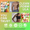 Fruits And Veggies Supplement - 90 Fruit And 90 Vegetable Capsules - 100% Whole Natural Superfood - Filled With Vitamins And Minerals - Supports Energy Levels (1 Pack)