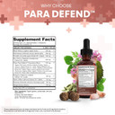 Para Defend Wormwood Black Walnut Cleanse For Humans Drops Liquid Soursop Garlic Pumpkin Seed Pau D'Arco Oil Of Oregano Turmeric Berberine Neem Extract Hull Bark Tincture By Clean Nutra