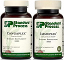 Standard Process Immune Support Bundle - Immuplex & Congaplex Supplement Set - Dietary Supplements For Immune System Health Support - Gluten-Free Supplements With Ribonucleic Acid & Vitamin C