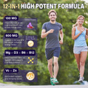 Saffron Supplements Gummies For Adult - Organic Saffron Extract 100Mg With Magnesium, Ashwagandha, Rhodiola Rosea, Rosemary And Vitamins - Support Positive Mood & Focus - Sugar Free & Vegan