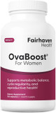 Fairhaven Health Ovaboost Fertility Supplements For Women | Conception For Her Support Ovulation & Egg Quality With Myo-Inositol & Folate | Prenatal Vitamin Natural Fertility Support | 120 Capsules