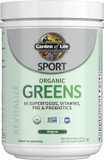 Garden Of Life Sport Nutrition Greens And Superfoods Powder - Apple Berry, Organic Athletic Powder Blend With Fruits, Vitamins, Pre & Probiotics, Mushrooms Supplements, Vitamin K2, About 30 Servings