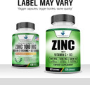 American Standard Supplements Zinc 100Mg, Vitamin C 1000Mg, And Vitamin D3 5000 Iu (125Mcg) Per Serving - Gluten Free, Non-Gmo, 60 Capsules, 30 Servings