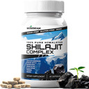 Himalayan Shilajit Capsules Men Women - Pure Himalayan Fulvic Acid Supplement Pills - Ashwagandha Turmeric Ginkgo Biloba Ginseng Cordyceps Mushroom Stinging Nettle Black Pepper