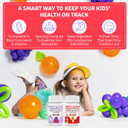 Chewable Iron Supplements For Kids (Ferronyl®/Carbonyl Iron 9 Mg With Vitamin C 30 Mg) Tablet In Tangerine Tango Orange Flavor Kids Iron Supplement 90 Count (2 Bottles)