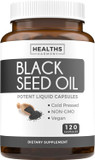 Cold-Pressed Black Seed Oil Capsules - Vegan Non-Gmo Nigella Sativa Black Seed Oil Supplement With Omega 3 Dha For Full Body Wellness & Brain Support - Vegan Omega 3 & Thymoquinone-Rich (1 Month)