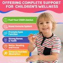 Omega 3 Gummies For Kids 4+, With Dha, Vitamin D3 K2, C, B6 B12, Luetin & Omega 3 6 9, No Fish Taste, Sugar Free Kids Vitamins Gummies, For Brain Bone Eyes Focus Immunity, Fish Oil Alternative, 120Cts