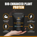 Bio-Optimized Plant Protein Powder  Organic Iopea® + Rice Peptides + Mct Oil  Vegan, Fodmap Certified, No Bloating  Natural Chocolate, 31.8 Oz (30 Servings)
