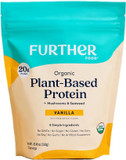 Further Food Organic Vegan Protein Powder Vanilla - 20G Of Plant Based Protein, Organic Protein Powder With Mushrooms & Seaweed, Vegan, Non Gmo, Gluten Free, Dairy Free 19.05 Oz