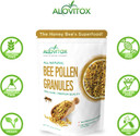 Alovitox Fresh Bee Pollen Powder | 100% Pure, Fresh, Raw | Supports The Immune System | Proteins, Vitamins B6, B12, C, A | Gluten Free, Non-Gmo | 16 Oz
