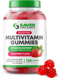 Sugar Free Multivitamin Gummies, 120 Gummies  Naturally Flavored And Sweetened Vitamin Gummy For Women And Kids  Strawberry Flavor Sugar Free Multivitamin Gummies, 120 Gummies  Naturally Flavored And Sweetened Vitamin Gummy For Women And Kids  Strawberry Flavor