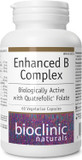 Bioclinic Naturals Enhanced B Complex 60 Softgels - Biologically Active And With Quatrefolic Folate