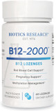 Biotics Research B12-2000 Vitamin B12 2000 Mcg, B6, FolateB12 Sublingual Lozenges, Methylation Support Supplement, High Potency, Highly Absorbable, Natural, Berry Flavor, Dissolves Easily60 Count