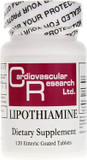 Cardiovascular Research Lipothiamine B Supplement 240 Tablets - Vitamin B1 Now With Alpha Lipoic Acid - 2 X 120 Count