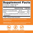 Doctor'S Best Fully Active Folate With Quatrefolic400 Mcg, Healthy Mood, Memory, Circulation, Well-Being, 90 Vc