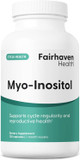 Fairhaven Health Myo-Inositol Supplement For Women And Men | Vitamin B8 2000Mg | Vegan Inositol Powder Capsules | Gluten, Dairy And Soy Free | 120 Inositol Capsules