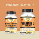 Vitamin C 2000Mg, Zinc 40 Mg, Vitamin D3 5000 Iu, Echinacea Extract, Rose Hip, Immune Support For Adults & Kids, Immune Booster,120 Vegan Caps, 60 Day Supply, Non Gmo, No Filler
