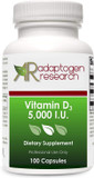 Vitamin D3 5,000 Iu Supplement | Pure High Potency Natural Vitamin D | 100 Vegetarian Capsules